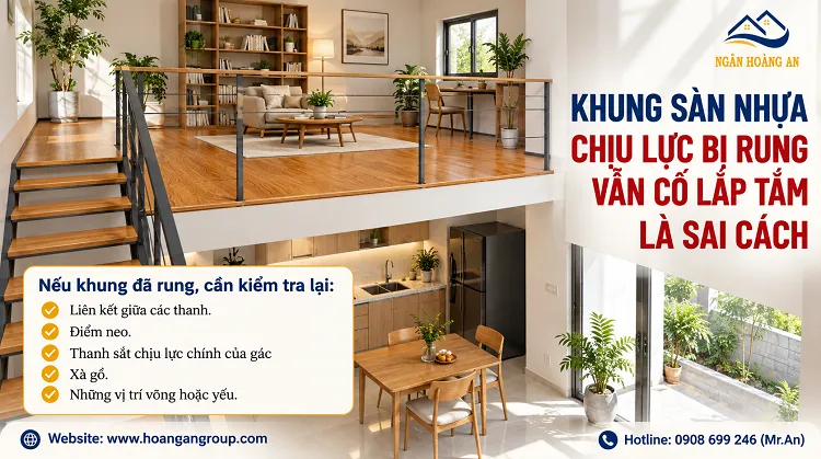 Khung Sàn Nhựa Chịu Lực Bị Rung Vẫn Cố Lắp Tấm Là Sai Cách Khung Sàn Nhựa Chịu Lực Bị Rung Vẫn Cố Lắp Tấm Là Sai Cách