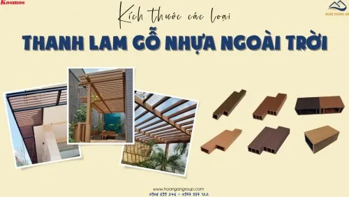 Kích Thước Các Loại Thanh Lam Gỗ Nhựa Ngoài Trời Kosmos