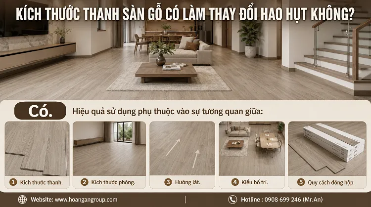 Kích Thước Thanh Sàn Gỗ Có Làm Thay Đổi Hao Hụt Không?