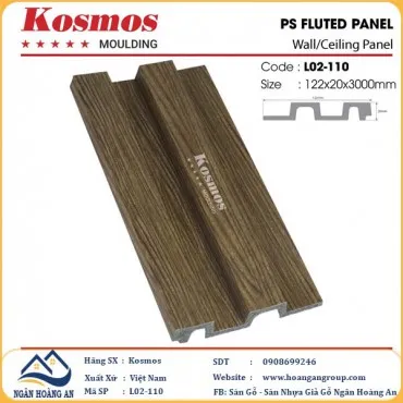 Tấm Nhựa Ốp Tường Lam 2 Sóng Hàn Quốc Kosmos L02-110
