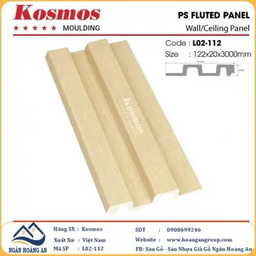 Tấm Nhựa Ốp Tường Lam 2 Sóng Hàn Quốc Kosmos L02-112