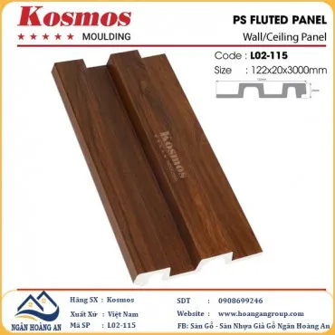 Tấm Nhựa Ốp Tường Lam 2 Sóng Hàn Quốc Kosmos L02-115