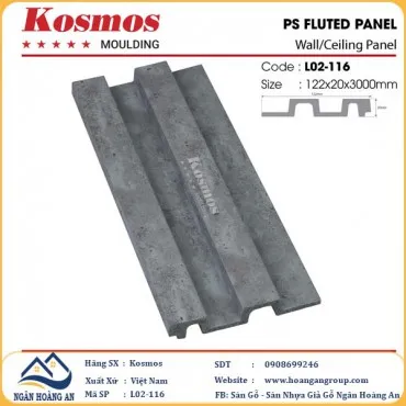 Tấm Nhựa Ốp Tường Lam 2 Sóng Hàn Quốc Kosmos L02-116