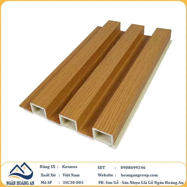 Lam 3 Sóng Nhựa Giả Gỗ Kosmos