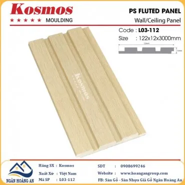 Tấm Nhựa Ốp Tường Lam 3 Sóng Hàn Quốc Kosmos L03-112