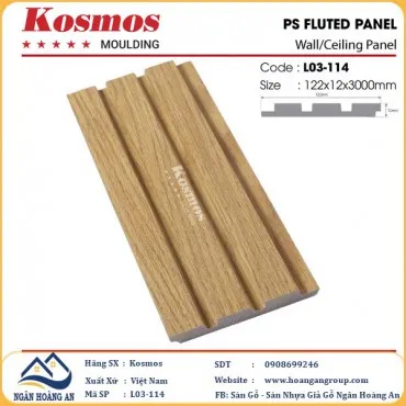 Tấm Nhựa Ốp Tường Lam 3 Sóng Hàn Quốc Kosmos L03-114