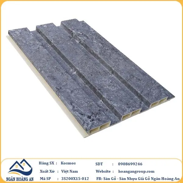 Tấm Nhựa Ốp Tường Lam Sóng Giả Gỗ Giả Bê Tông Kosmos
