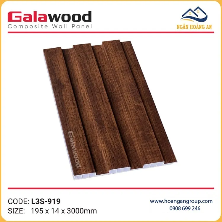 Lam 3 Sóng Thấp Ốp Tường Ốp Trần Galawood L3S-919 Lam 3 Sóng Thấp Ốp Tường Ốp Trần Galawood L3S-919