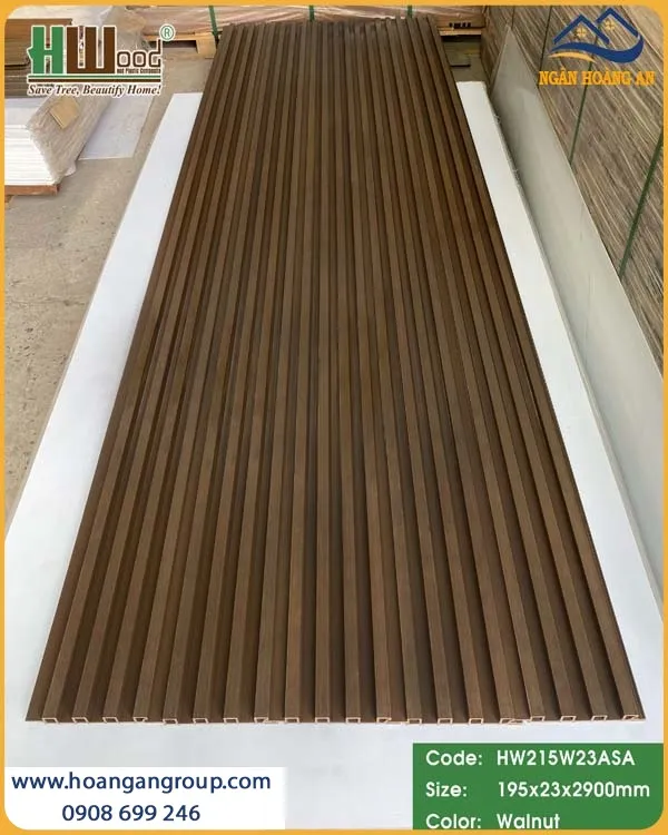 Ưu Điểm Của Tấm Ốp Lam Sóng Gỗ Nhựa ASA HW215W23ASA
