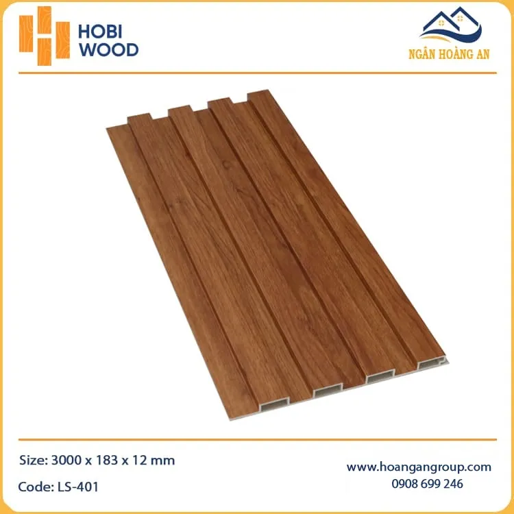 Lam 4 Sóng Nhựa Ốp Tường Hobiwood LS-401