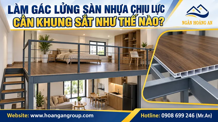 Làm Gác Lửng Sàn Nhựa Chịu Lực Cần Khung Sắt Như Thế Nào?