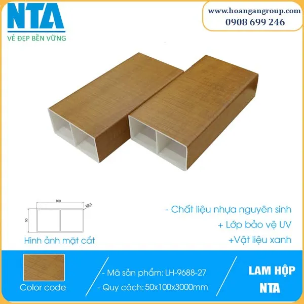 Thanh Lam Gỗ Nhựa NTA Vật Liệu Trang Trí Hiện Đại