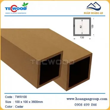Lam Hộp Gỗ Nhựa Ngoài Trời Tecwood TWR100 Cedar 