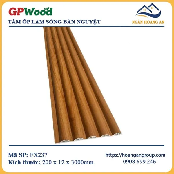 Lam Sóng Bán Nguyệt Giả Gỗ GPWood FX237