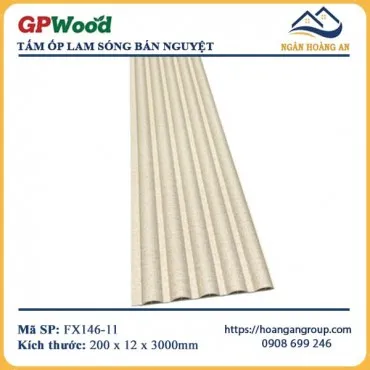 Lam Sóng Bán Nguyệt Vân Vải Vàng GPWood FX146-11