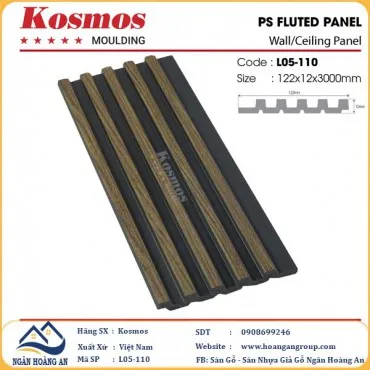 Tấm Nhựa Ốp Tường Lam 5 Sóng Hàn Quốc Kosmos L05-110
