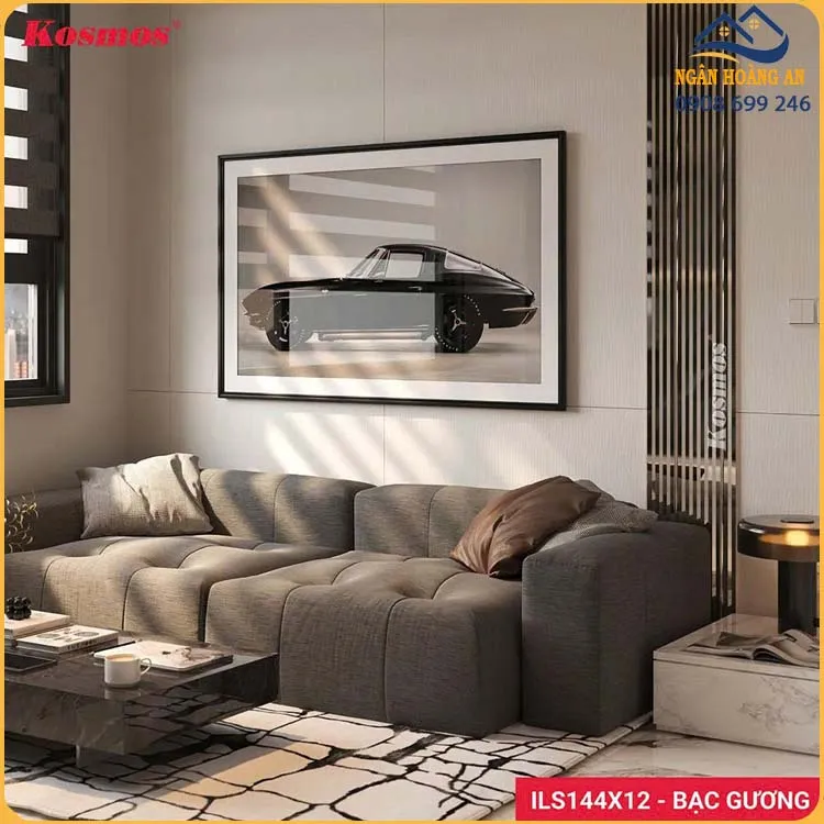 Lam Sóng Inox 304 Kosmos ILS144X12-BG Bạc Gương Mạ PVD