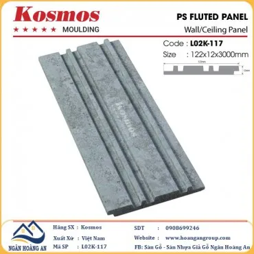 Tấm Nhựa Ốp Tường Lam 2 Sóng Kép Hàn Quốc Kosmos L02K-117