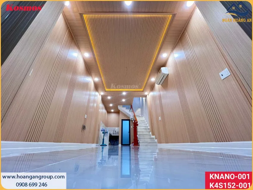 Lam Sóng Giả Gỗ Tạo Chiều Sâu Cho Không Gian Phòng Khách Lam Sóng Giả Gỗ Tạo Chiều Sâu Cho Không Gian Phòng Khách