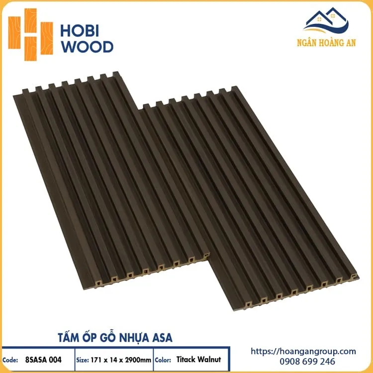 Lam Sóng Ngoài Trời Phủ ASA Hobiwood 8SASA004 Titack Walnut