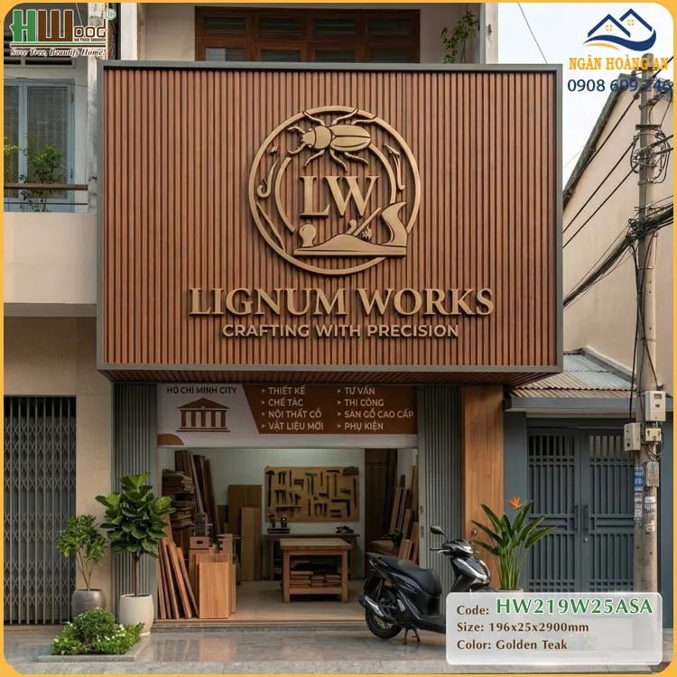 Ưu Điểm Của Tấm Ốp Lam Sóng Gỗ Nhựa ASA HW219W25ASA