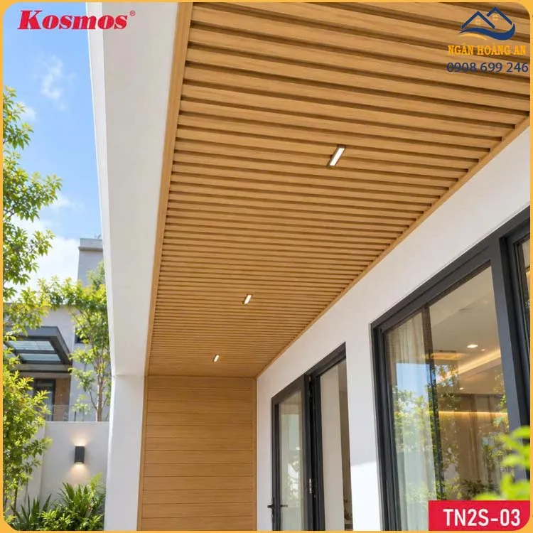 Lam Sóng Nhôm Ốp Trần Kosmos TN2S-03 Vân Gỗ Vàng Sồi Lam Sóng Nhôm Ốp Trần Kosmos TN2S-03 Vân Gỗ Vàng Sồi