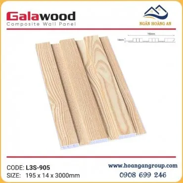 Lam Sóng Ốp Tường Nhựa Giả Gỗ Galawood L3S-905