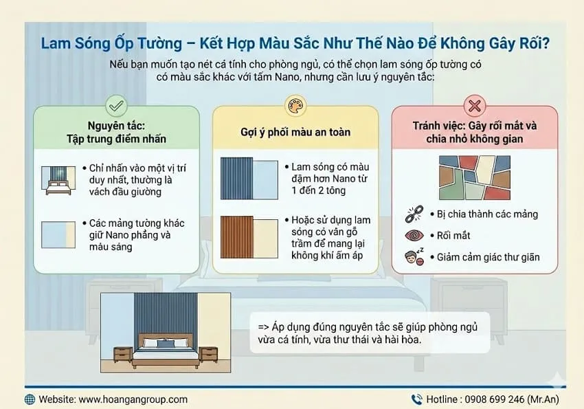 Lam Sóng Ốp Tường – Kết Hợp Màu Sắc Như Thế Nào Để Không Gây Rối?