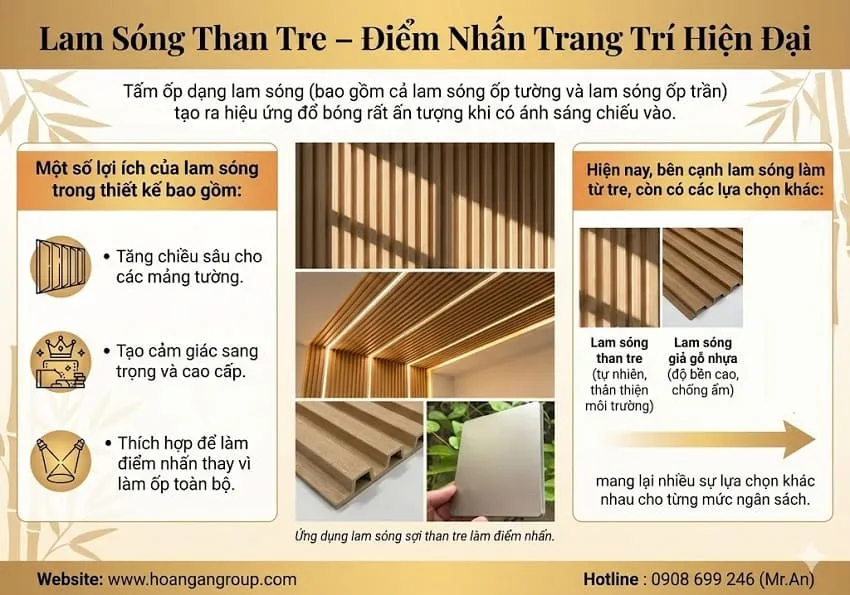 Lam Sóng Than Tre – Điểm Nhấn Trang Trí Hiện Đại