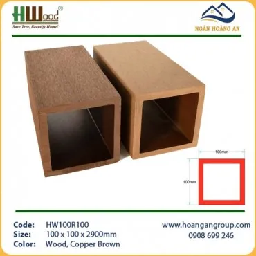 Lam Trụ Pergola Gỗ Nhựa Ngoài Trời Hwood HW100R100 