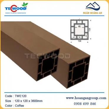 Lam Trụ Pergola Ngoài Trời Tecwood TWE120 Coffee