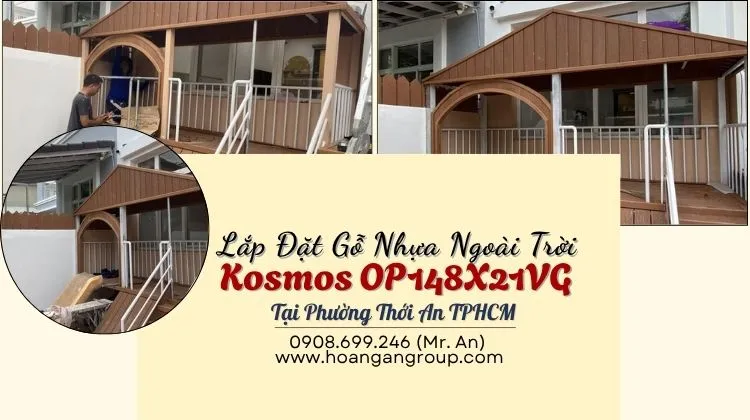 Lắp Đặt Gỗ Nhựa Ngoài Trời Kosmos OP148X21VG Tại Phường Thới An Lắp Đặt Gỗ Nhựa Ngoài Trời Kosmos OP148X21VG Tại Phường Thới An