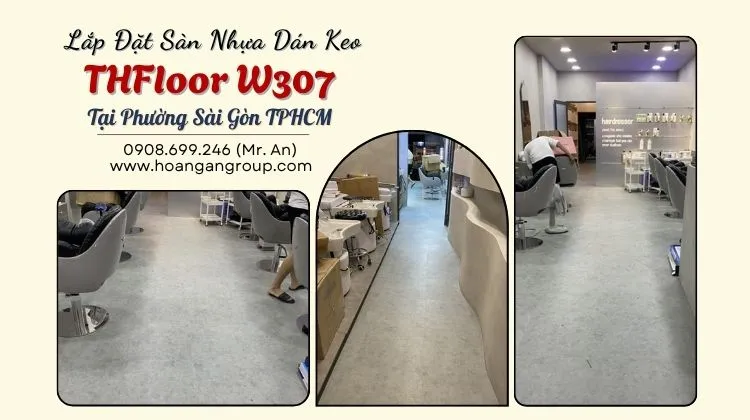 Lắp Đặt Sàn Nhựa Dán Keo THFloor W307 Tại Phường Phường Sài Gòn