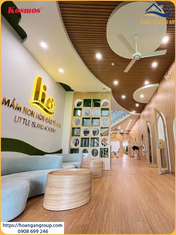Thi Công Sàn Nhựa Giả Gỗ Cho Trường Mầm Non Tại Quận 9 TPHCM