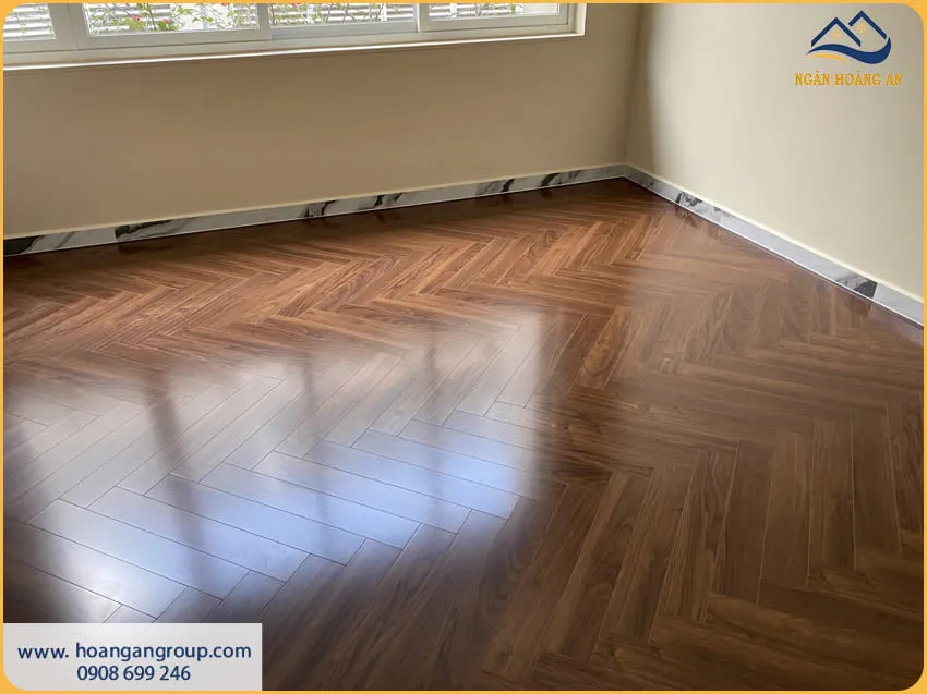 Lắp Sàn Gỗ Xương Cá Cho Nhà Ở  Sạch Đẹp