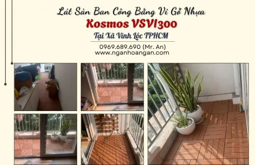 Lát Sàn Ban Công Bằng Vỉ Gỗ Nhựa Kosmos VSVI300 Tại Xã Vĩnh Lộc TPHCM