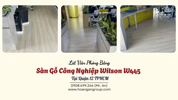 Lát Văn Phòng Bằng Sàn Gỗ Công Nghiệp Wilson W445 Tại Quận 12 TPHCM Lát Văn Phòng Bằng Sàn Gỗ Công Nghiệp Wilson W445 Tại Quận 12 TPHCM