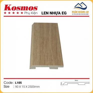 Len Chân Tường Nhựa Giả Gỗ EG L105 Cao 90mm