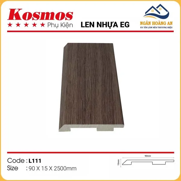 Len Chân Tường Nhựa 90mm