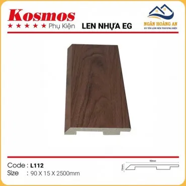 Len Chân Tường Nhựa Giả Gỗ EG L112 Cao 90mm