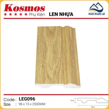 Len Chân Tường Nhựa Giả Gỗ LEG096 Cao 98mm