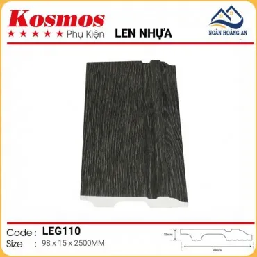 Len Chân Tường Nhựa Giả Gỗ LEG110 Cao 98mm