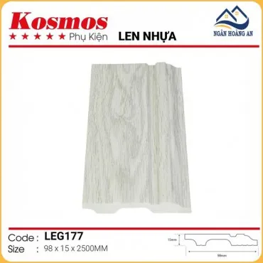 Len Chân Tường Nhựa Giả Gỗ LEG177 Cao 98mm