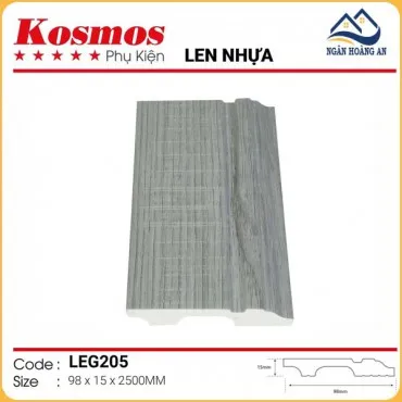 Len Chân Tường Nhựa Giả Gỗ LEG205 Cao 98mm