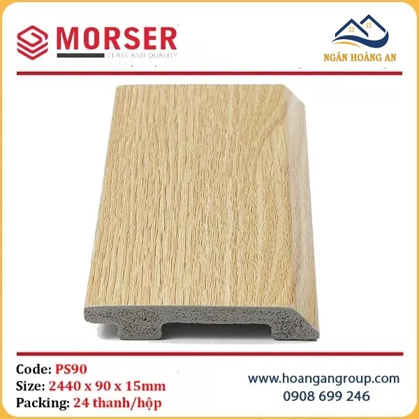 Len Chân Tường Nhựa Giả Gỗ Morser PS90 Cao 90mm Tại Bình Tân TPHCM Len Chân Tường Nhựa Giả Gỗ Morser PS90 Cao 90mm Tại Bình Tân TPHCM