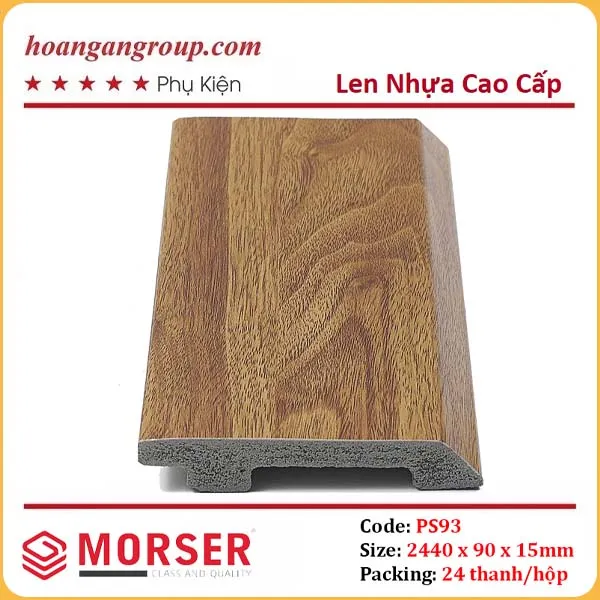 Len Chân Tường Nhựa Giả Gỗ Morser PS93 Cao 90mm Len Chân Tường Nhựa Giả Gỗ Morser PS93 Cao 90mm
