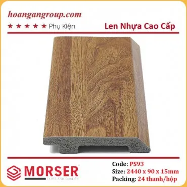 Len Chân Tường Nhựa Giả Gỗ Morser PS93 Cao 90mm