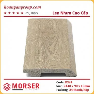 Len Chân Tường Nhựa Giả Gỗ Morser PS94 Cao 90mm
