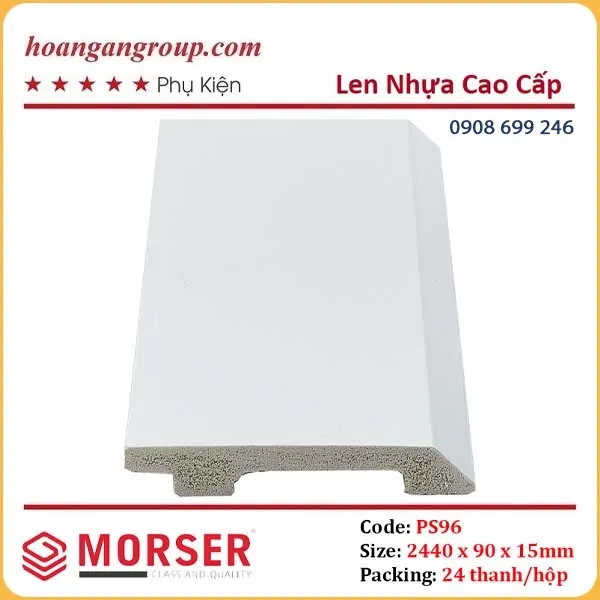 Len Chân Tường Nhựa Giả Gỗ 90mm