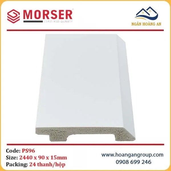 Len Chân Tường Nhựa Màu Trắng Morser PS96 Cao 90mm Tại Quận 9 TPHCM Len Chân Tường Nhựa Màu Trắng Morser PS96 Cao 90mm Tại Quận 9 TPHCM